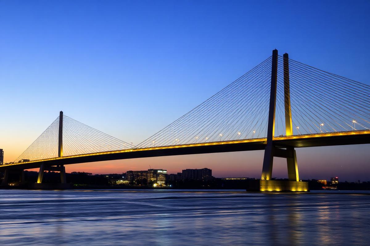 Cable-stayed bridge project